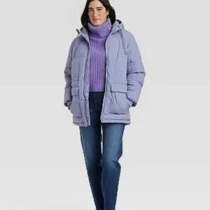 Universal Thread Parka Puffer Coat Jacket Purple/Lavender Size Large